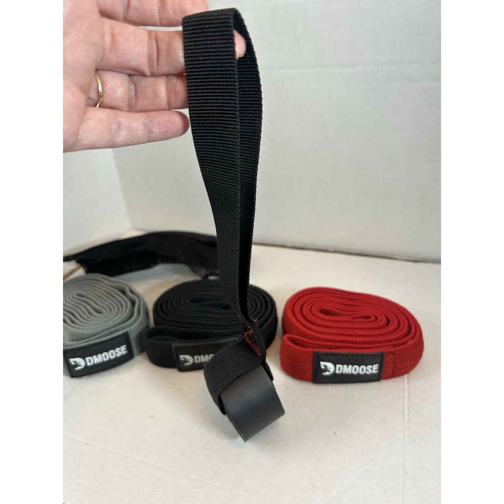 DMoose Fabric Resistance Bands Set 3 Booty Bands Door Anchor Gym New In Package - Picture 4 of 9